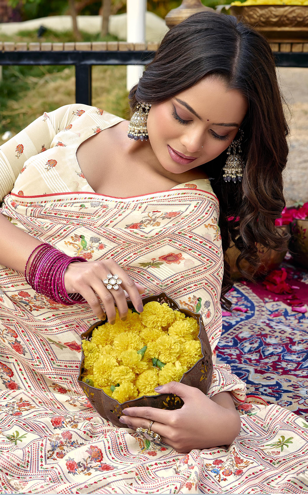 Bloomique Georgette Saree for Daily Wear